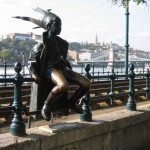 Danube promenade Little Princess statue